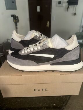 Athleta Black and Gray Low-Top Sneakers